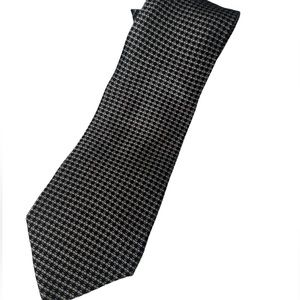 Vintage Perry Ellis Portfolio Black and Gray Tie